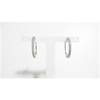 Earrings Recarlo Woman in White Gold Diamante ZQ668/B - ZQ668/B
